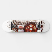 Skateboard Le tracteur de Steampunk embraye la rouille de (Horz)
