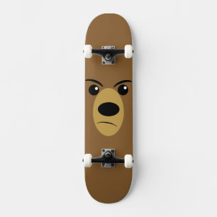 Skateboard Le visage de l'ours grincheux