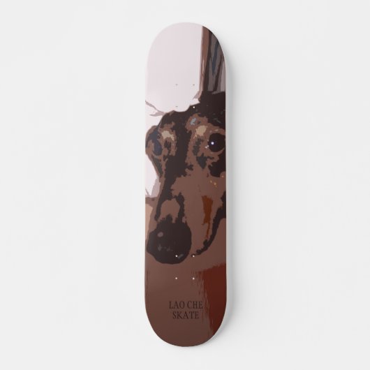 Skateboard Le visage du chien (Devant)