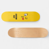 Skateboard Le visage en train de faire un baiser (Horz)