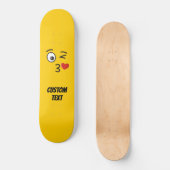Skateboard Le visage en train de faire un baiser (Recto)