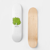 Skateboard Leaf slug cartoon illustration (Recto)