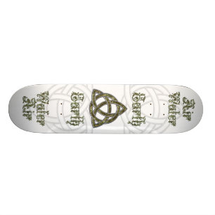 Skateboard L'eau naturelle de la terre d'air de Triquetra