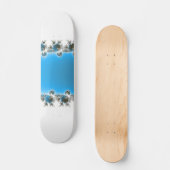 Skateboard Leenece - Fractal bleu (Recto)