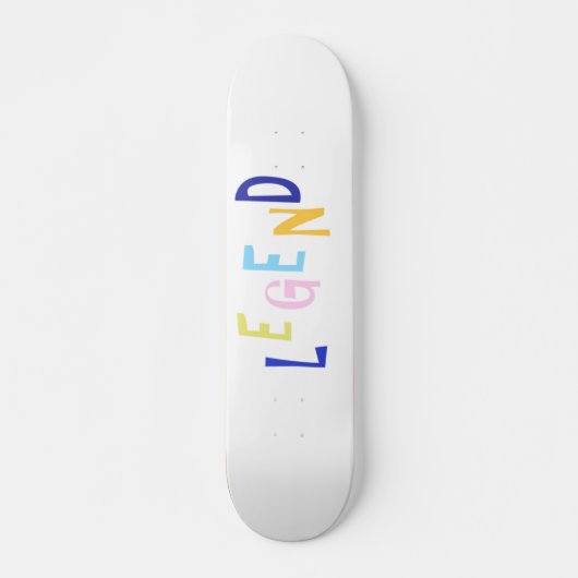 Skateboard légende art des mots (Devant)