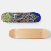 Skateboard L'église chez Auvers par Vincent van Gogh 1890 (Horz)