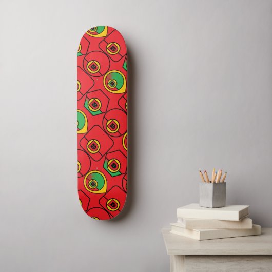 Skateboard Légumineuses de design portugais (Art mural)