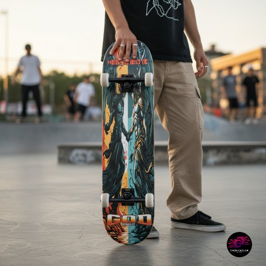 Skateboard L'Enfer A Essayé Dieu L'A Refusé La Foi Chrétienne