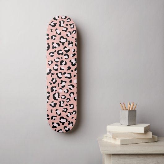 Skateboard Léopard Print, Léopard Spots, Rose Léopard (Art mural)