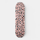 Skateboard Léopard Print, Léopard Spots, Rose Léopard (Recto)