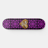 Skateboard Leopard print | wild and free heart | Love   (Horz)