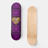 Skateboard Leopard print | wild and free heart | Love   (Recto)