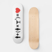 Skateboard L'équation d'amour pour les femmes (Recto)