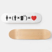 Skateboard L'équation d'amour pour les hommes (Horz)