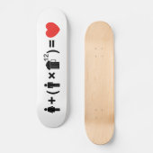 Skateboard L'équation d'amour pour les hommes (Recto)