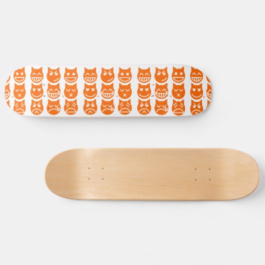 Skateboard Les 9 vies du chat Emoji (Horz)