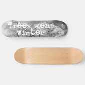 Skateboard les arbres l'hiver (Horz)