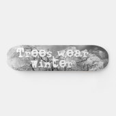 Skateboard les arbres l'hiver (Horz)