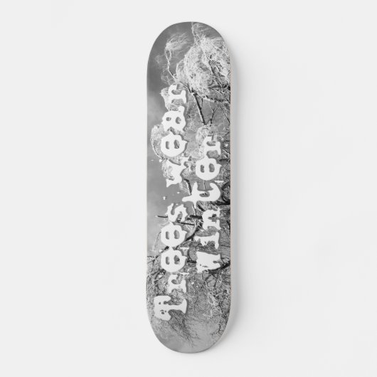 Skateboard les arbres l'hiver (Recto)