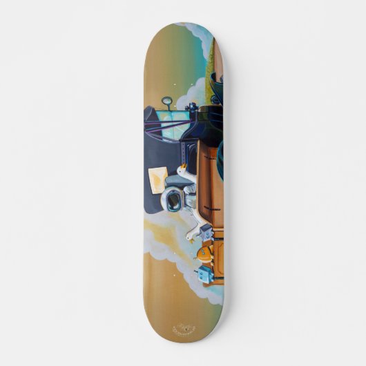 Skateboard Les astronautes, les robots et les canards (Devant)