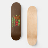 SKATEBOARD LES CALORIES DE NOËL NE COMPTENT PAS (Recto)