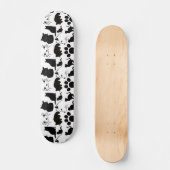 Skateboard LES CHATS NOIRS MOTIF mignons (Recto)