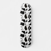 Skateboard LES CHATS NOIRS MOTIF mignons (Devant)