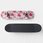 Skateboard Les coeurs de Valentine sur des enveloppes (Horz)