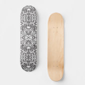 Skateboard Les créatures d'art Doodle dans un motif fou (Recto)