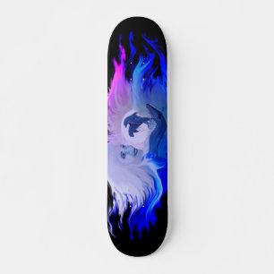 Skateboard Les dauphins au clair de lune