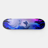 Skateboard Les dauphins au clair de lune (Horz)