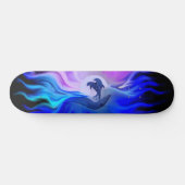 Skateboard Les dauphins au clair de lune (Horz)