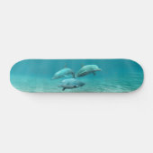 Skateboard Les dauphins de natation (Horz)