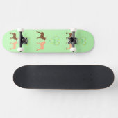 Skateboard Les Deux et Daisy Heart Custom (Horz)