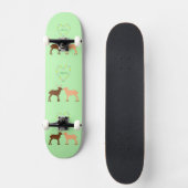 Skateboard Les Deux et Daisy Heart Custom (Recto)