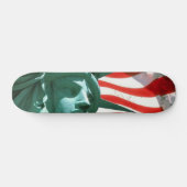 Skateboard Les Etats-Unis diminuent avec la statue de la (Horz)