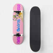 Skateboard Les Filles Patinent Aussi ! Patinage (Recto)