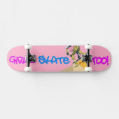 Skateboard Les Filles Patinent Aussi ! Patinage (Horz)