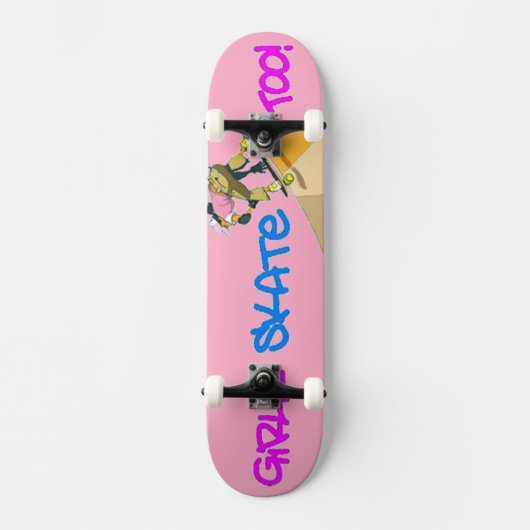 Skateboard Les Filles Patinent Aussi ! Patinage (Recto)