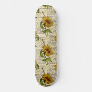 Skateboard Les libellules des tournesols style terroir de l'a