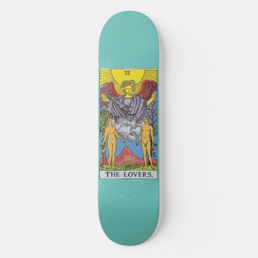 Skateboard Les Lovers Tarot Card Tarots Lecture (Recto)