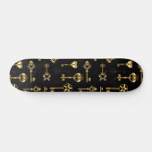 Skateboard Les Patters de Seamless avec Golden Keys (Horz)
