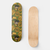 Skateboard Les pivoines et les brunes (Recto)