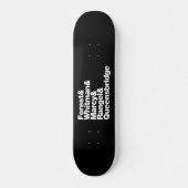 Skateboard Les projets (Recto)