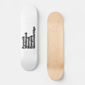 Skateboard Les projets (Recto)