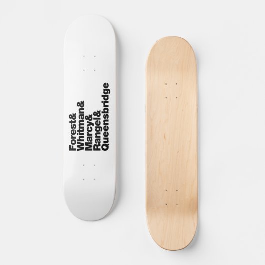 Skateboard Les projets (Recto)