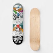 Skateboard Les royaumes Abstraits de la jungle de béton (Recto)