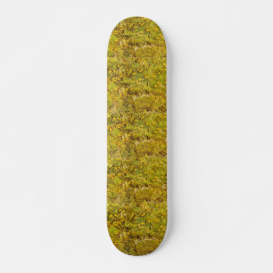Skateboard Les sports lunatiques de fleurs jaunes de Gogh