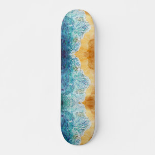 Skateboard Les vagues bleues de Sand Beach
