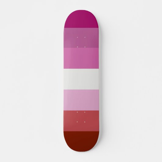 Skateboard Lesbian Pride Flag LGBTQ (Devant)